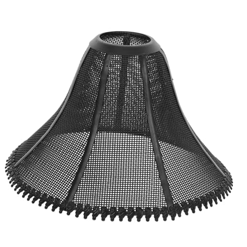 TOGEVAL Retro Lampenschirm aus Metall Geometrisch Hohl Dekorativer Draht Abdeckung für Deckenleuchte Einfach zu Montierender Industrieller Lampenschirm Geeignet für Wohnzimmer von TOGEVAL