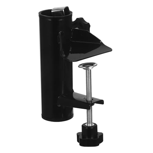 TOGEVAL Robuster Balkon Sonnenschirmhalter mit Verstellbarem Winkel Kompakte Outdoor Schirmklemme für Garten Terrasse und Strand Leichter Universeller Parasol Clipständer von TOGEVAL