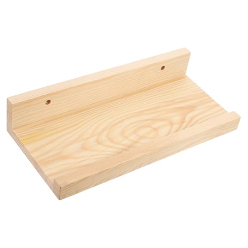 TOGEVAL Robustes Holz Wandregal Schwebendes Wandmontage Regalbrett Wohnzimmer Küchen Wandablage Stauraum Organizer für Kleine Gegenstände und Dekorationen von TOGEVAL