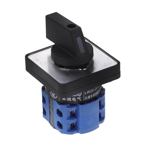 TOGEVAL Rotary Cam Umschalter Nockenschalter Wechselstrom Motorsteuerung Zuverlässiger Schalter für Stromquellenumschaltung von TOGEVAL