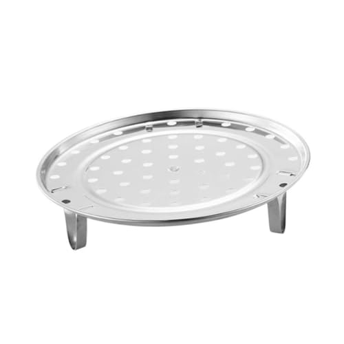 TOGEVAL Runder Edelstahl Dampfgarer Einsatz mit Abnehmbarem Ständer Dicke Dämpfplatte Hohe Füße für Luftzirkulation Vielseitiges Metallsteamer Tablett für Dampfbun und Wok Langlebig und TOGEVAL Runder Edelstahl Dampfgarer Einsatz mit Abnehmbarem Ständer Dicke Dämpfplatte Hohe Füße für Luftzirkulation Vielseitiges Metallsteamer Tablett für Dampfbun und Wok Langlebig und von TOGEVAL