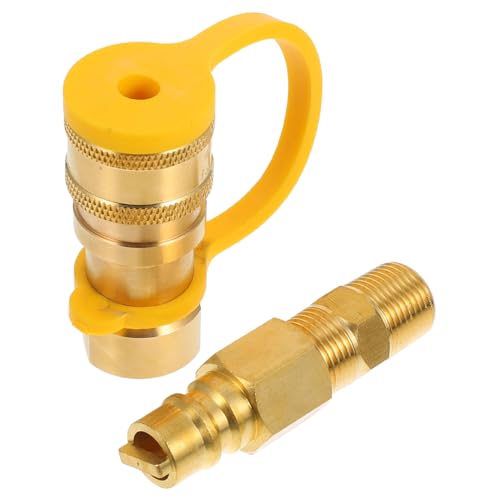 TOGEVAL Schnellkupplung Gasflaschenschlauch aus Robustem Material Langlebiger für Grill und Gasofen Einfache Sichere Verbindung mit Amerikanischem Standardgewinde Wiederverwendbar und von TOGEVAL