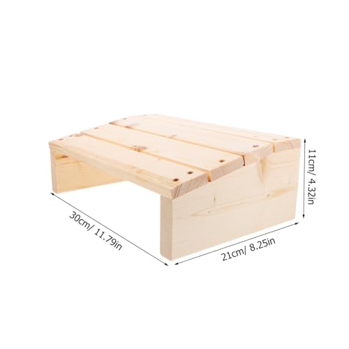 TOGEVAL Schreibtisch Fußstütze aus Robustem Massivholz Ergonomischer Fußhocker für Druckentlastung rutschfest und Stabil für Büro Home Office und Zuhause und Vielseitig Einsetzbar TOGEVAL Schreibtisch Fußstütze aus Robustem Massivholz Ergonomischer Fußhocker für Druckentlastung rutschfest und Stabil für Büro Home Office und Zuhause und Vielseitig Einsetzbar von TOGEVAL
