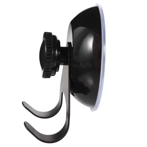 TOGEVAL Schwarzer Edelstahl Saugnapf Haken ohne Bohren Extra Stark Saugnapf Wandhaken für Bad Küche Schlafzimmer Vielseitig Verwendbar Langlebig und Einfach zu Montieren von TOGEVAL