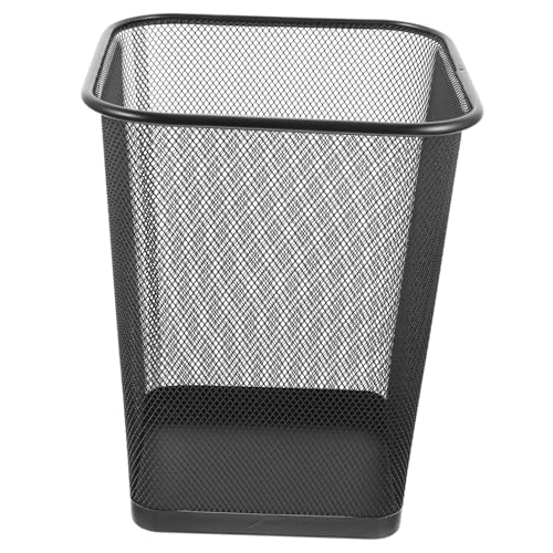 TOGEVAL Schwarzer Metall mülleimer Quadratisch mit Offenem Design Kleiner Abfalleimer für Büro Schlafzimmer Wohnzimmer Stabiler Küchenabfallbehälter Vielseitiger Papierkorb für Zuhause TOGEVAL Schwarzer Metall mülleimer Quadratisch mit Offenem Design Kleiner Abfalleimer für Büro Schlafzimmer Wohnzimmer Stabiler Küchenabfallbehälter Vielseitiger Papierkorb für Zuhause von TOGEVAL