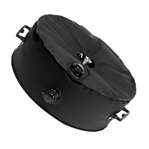 TOGEVAL Schwarzer Wasserfüllbarer Sandsack für Sonnenschirme UV Beständig Wetterfest Stabilisierung Outdoor Strand Schirmbasis Gewichtstasche zur Fixierung von TOGEVAL
