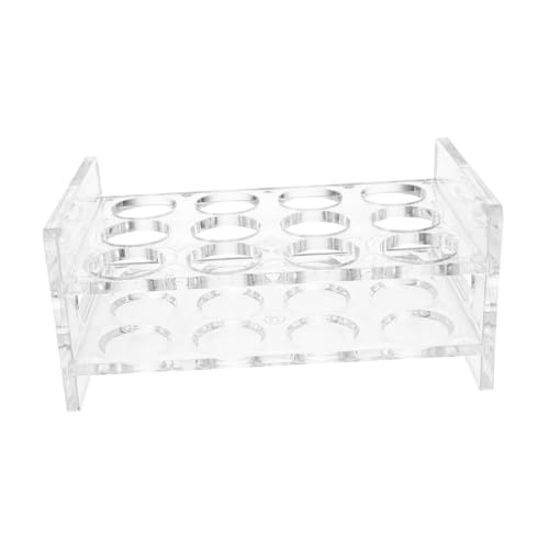 TOGEVAL Shotglas Halter Organisator mit Reihen für Bar und Party Transparenter Becherständer für Schnapsgläser Praktischer Glasaufbewahrer für Zuhause und Restaurant von TOGEVAL