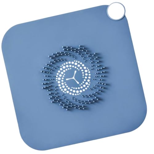 TOGEVAL Silikon Bodenablaufmatte Blau Langlebiges Schnittfestes Abflussabdeckgitter Rutschfestes Abflusssieb für Bad Küche Dusche und Waschmaschine Wasserundurchlässige Dichtung TOGEVAL Silikon Bodenablaufmatte Blau Langlebiges Schnittfestes Abflussabdeckgitter Rutschfestes Abflusssieb für Bad Küche Dusche und Waschmaschine Wasserundurchlässige Dichtung von TOGEVAL