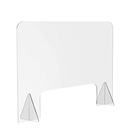 TOGEVAL Spray Acryl Isolationsplatte Transparent Spritzschutz für Büro und Kantine Leicht zu Reinigen und Installieren von TOGEVAL