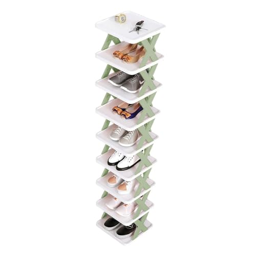 TOGEVAL Stapelfähiges Schuhregal Freistehender Schuhorganizer mit Hoher Kapazität Feuchtigkeitsbeständig Einfach zu Montieren Platzsparend für Kleine Räume und Familien TOGEVAL Stapelfähiges Schuhregal Freistehender Schuhorganizer mit Hoher Kapazität Feuchtigkeitsbeständig Einfach zu Montieren Platzsparend für Kleine Räume und Familien von TOGEVAL
