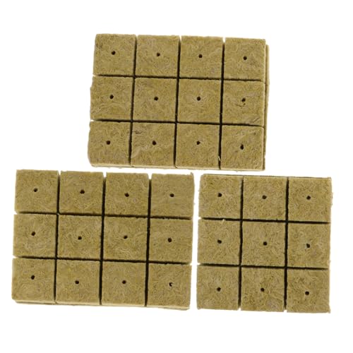 TOGEVAL Steinwolle Würfel Hydroponische Anzuchtblöcke für Bodenlose Kulturen Wasserspeicherndes Atmungsaktives Nährmedium Wiederverwendbar Praktische Grow Cubes für Stecklinge und TOGEVAL Steinwolle Würfel Hydroponische Anzuchtblöcke für Bodenlose Kulturen Wasserspeicherndes Atmungsaktives Nährmedium Wiederverwendbar Praktische Grow Cubes für Stecklinge und von TOGEVAL