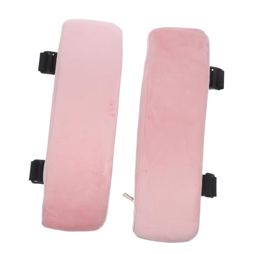 TOGEVAL Stuhl-armauflage Camping -armlehnenkissen Armlehnenabdeckung Für Stuhl Weiches Armlehnenpolster Armlehnenhöhe Erhöhte Pad Armlehre Pads Armlehnenpolster Für Bürostühle Rosa Flanell von TOGEVAL