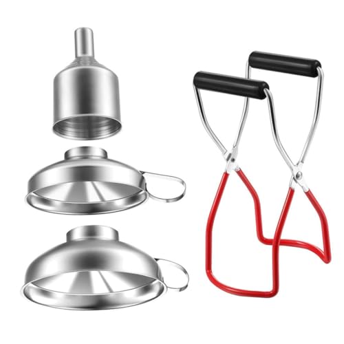 TOGEVAL Teiliges Edelstahl Trichter Einmachgläser mit Anti rutsch funktion und Praktischem Hebel Wiederverwendbar Spülmaschinenfest Vielseitig für Flaschen Töpfe und Behälter Geeignet TOGEVAL Teiliges Edelstahl Trichter Einmachgläser mit Anti rutsch funktion und Praktischem Hebel Wiederverwendbar Spülmaschinenfest Vielseitig für Flaschen Töpfe und Behälter Geeignet von TOGEVAL