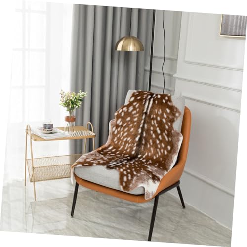 TOGEVAL Teppich mit Hirschmotiv Rutschfester Bodenmatte Weicher Kunstpelz Dekorativer Teppich für Wohnzimmer Schlafzimmer und Kinderzimmer Waschbar und Strapazierfähig TOGEVAL Teppich mit Hirschmotiv Rutschfester Bodenmatte Weicher Kunstpelz Dekorativer Teppich für Wohnzimmer Schlafzimmer und Kinderzimmer Waschbar und Strapazierfähig von TOGEVAL