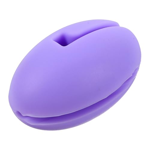 TOGEVAL Thermometer-Clip Ofen Clip für Temperaturfühler Halter für Temperaturfühler Universal-Thermometerclip Sondenhalter für die Fritteuse Sondentopf-Clip Kieselgel Violett von TOGEVAL