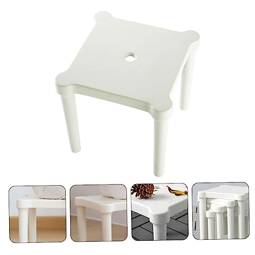 TOGEVAL Thick Plastic Stool Tragbar Abnehmbar rutschfest Hocker Für Zuhause Und Outdoor von TOGEVAL