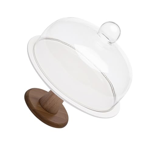 TOGEVAL Tortenständer mit Glasdeckel Höhe Keramikplatte und Stabilem Holzfuß Staubgeschützter Snack und Kuchenteller für Party Dessert und Gebäck Praktisches Backzubehör TOGEVAL Tortenständer mit Glasdeckel Höhe Keramikplatte und Stabilem Holzfuß Staubgeschützter Snack und Kuchenteller für Party Dessert und Gebäck Praktisches Backzubehör von TOGEVAL