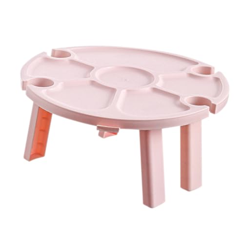 TOGEVAL Tragbarer Klappbarer Kleiner Plastiktisch mit Weinglashalter für Garten Camping Picknick Multifunktionaler Outdoor Tisch für Getränke und Snacks Robust und Leicht Wiederverwendbar TOGEVAL Tragbarer Klappbarer Kleiner Plastiktisch mit Weinglashalter für Garten Camping Picknick Multifunktionaler Outdoor Tisch für Getränke und Snacks Robust und Leicht Wiederverwendbar von TOGEVAL