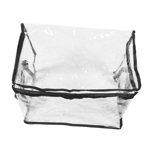 TOGEVAL Transparente Bücheraufbewahrungsbox Mittelgroß Multifunktionale Organizer Box für Bücher und Stationery Stilvolle Transparente Box für Schlafzimmer und Klassenzimmer von TOGEVAL