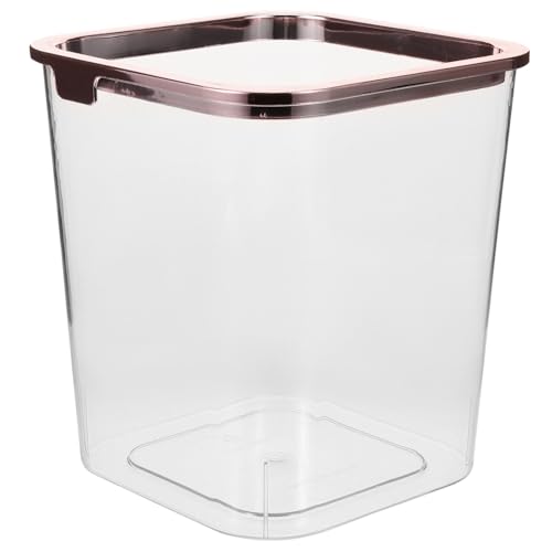 TOGEVAL Transparenter Tragbarer Abfalleimer aus Robustem Pet Großer Stilvoller Mülleimer für Haushalt Büro Schlafzimmer Praktischer Eleganter Papierkorb zur Aufbewahrung von Müll und von TOGEVAL