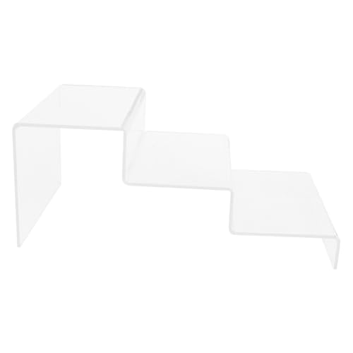 TOGEVAL Transparentes Dreistufiges Schuhregal für High Heels Multifunktionales Storage Rack mit Klarem Display Stand Platzsparend und Vielseitig für Schrank und Aufbewahrung von TOGEVAL