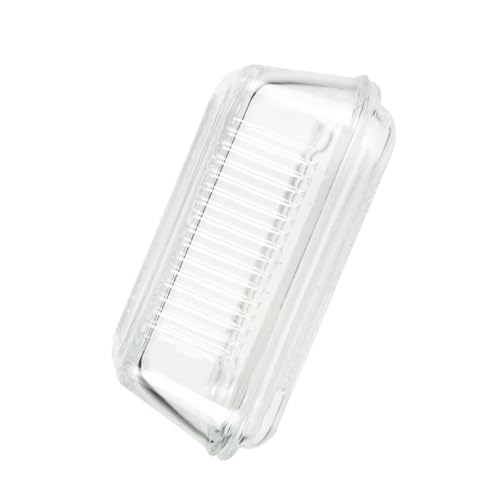TOGEVAL Transparentes Glas Butterdose mit Frischhalteabdeckung Rechteckige Servierplatte für Käse Butter und Dessert Bruchfestes Material Elegantes Design für Küche und Party TOGEVAL Transparentes Glas Butterdose mit Frischhalteabdeckung Rechteckige Servierplatte für Käse Butter und Dessert Bruchfestes Material Elegantes Design für Küche und Party von TOGEVAL