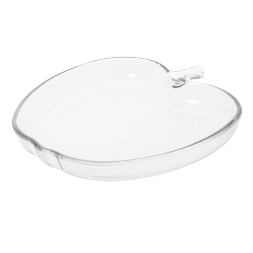 TOGEVAL Transparentes Glas-apfel-tablett für Obst und Desserts Vielseitige Candy Snack-schale Festliche Weihnachtsdekoration für Party und Zeitlose Wohnkultur Robust und Pflegeleicht von TOGEVAL