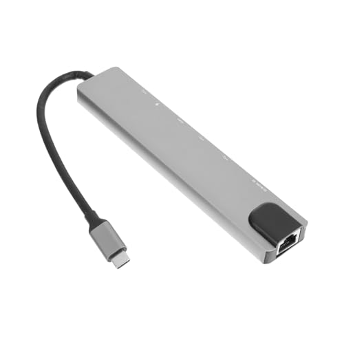 TOGEVAL USB C Adapter Hochgeschwindigkeits Dockingstation Tragbar für Laptop Erweiterung Datenübertragung Kompatibel mit Tastatur Maus Webcam Drucker TOGEVAL USB C Adapter Hochgeschwindigkeits Dockingstation Tragbar für Laptop Erweiterung Datenübertragung Kompatibel mit Tastatur Maus Webcam Drucker von TOGEVAL