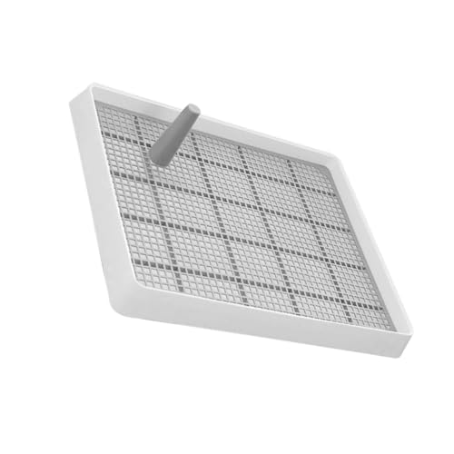 TOGEVAL Verdicktes Hundetoilette Tablett mit Hohem Auslaufsicheres Welpen Trainingszubehör Rutschfestes Kunststoff Puppy Tray für Drinnen und Garten Kleine Hunde von TOGEVAL