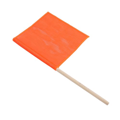 TOGEVAL Verkehrssicherheitsflagge mit Holzstiel Handschwenkbar Warnflagge für Lkw Vielseitig Einsetzbar für Baustellen Straßenverkehr Hohe Sichtbarkeit zur Verkehrslenkung und TOGEVAL Verkehrssicherheitsflagge mit Holzstiel Handschwenkbar Warnflagge für Lkw Vielseitig Einsetzbar für Baustellen Straßenverkehr Hohe Sichtbarkeit zur Verkehrslenkung und von TOGEVAL