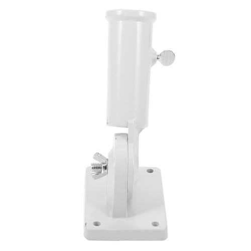 TOGEVAL Verstellbare Wand fahnenhalterung aus Langlebigem Aluminiumlegierung Stabiler Fahnenmast Halter für Garten und Außenbereich Drehbar Einfache Befestigung Weiß TOGEVAL Verstellbare Wand fahnenhalterung aus Langlebigem Aluminiumlegierung Stabiler Fahnenmast Halter für Garten und Außenbereich Drehbar Einfache Befestigung Weiß von TOGEVAL