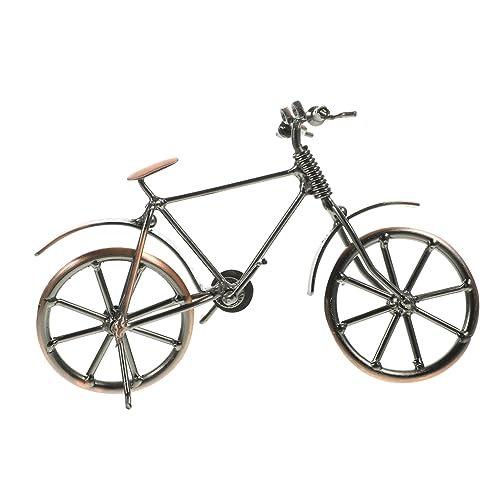 TOGEVAL Metall Fahrrad Modell Ornament Vintage Fahrrad Figuren Miniatur Fahrräder Dekor Modellornament Statue Für Schreibtisch Bücherregal von TOGEVAL