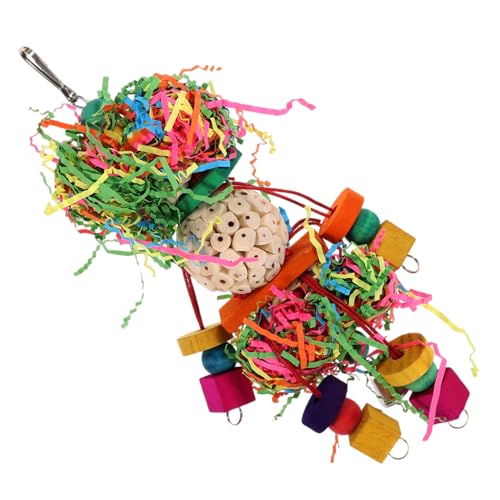 TOGEVAL Vogel kauspielzeug zum Aufhängen Robustes Papageien Zerreißen Natürliches Papierspielzeug für Wellensittiche und Nymphensittiche Vielseitig zur Beschäftigung und Entspannung im von TOGEVAL