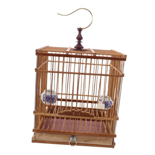 TOGEVAL Vogelkäfig Rechteckig Carbonisiert Handgefertigter Outdoor Holzkäfig mit Praktischem Türverschluss Kleiner Wellensittich und Papageienkäfig für Balkon und Garten Dekoratives TOGEVAL Vogelkäfig Rechteckig Carbonisiert Handgefertigter Outdoor Holzkäfig mit Praktischem Türverschluss Kleiner Wellensittich und Papageienkäfig für Balkon und Garten Dekoratives von TOGEVAL