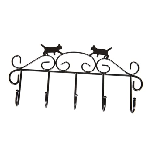 TOGEVAL Wandhaken Katze aus Schwarzem Metall Wandmontierter Kleiderhaken mit Dekorativem Katzenmotiv Robust und Langlebig Geeignet für Zuhause Bad Küche und Schlafzimmer Einfache Montage TOGEVAL Wandhaken Katze aus Schwarzem Metall Wandmontierter Kleiderhaken mit Dekorativem Katzenmotiv Robust und Langlebig Geeignet für Zuhause Bad Küche und Schlafzimmer Einfache Montage von TOGEVAL