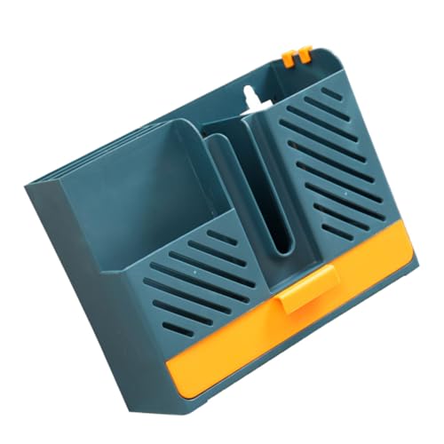 TOGEVAL Wandmontierter Chopstick Organizer mit Abtropffunktion Küchen Organizer Aufbewahrungsbox für Besteck Nordic Stil Platzsparend Einfache Installation Geeignet für Zuhause und von TOGEVAL