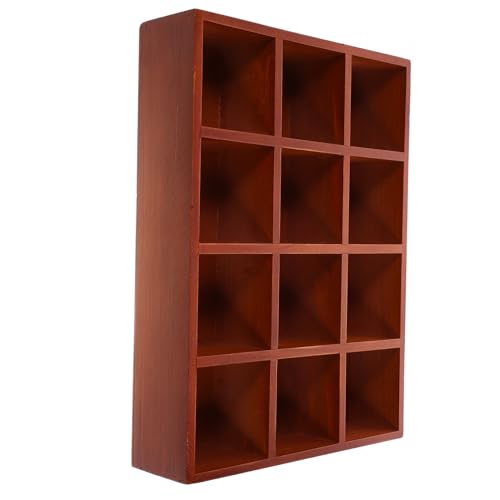 TOGEVAL Wandmontiertes Holzregal Fächer Wandaufhängung Stabiler Organizer für Figuren Display Rack Wohnzimmer Schlafzimmer Schreibtisch Aufbewahrung TOGEVAL Wandmontiertes Holzregal Fächer Wandaufhängung Stabiler Organizer für Figuren Display Rack Wohnzimmer Schlafzimmer Schreibtisch Aufbewahrung von TOGEVAL
