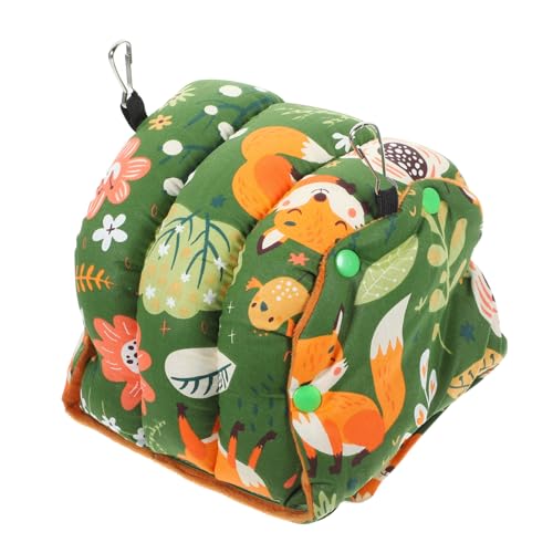 TOGEVAL Warme Dicke Papageien Hängematte aus Baumwolle Kuscheliges Vogelbett zum Aufhängen im Käfig Verschleißfestes Nest für Wellensittiche und Kleine Vögel Komfortabler Rückzugsort im von TOGEVAL