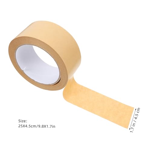 TOGEVAL Wasserfreies Kraftpapier Packband Stark Reißbar Hohe Klebekraft Vielseitig Einsetzbar für Kartonversiegelung Verpackung und Verstärkung Robust und Abriebfest TOGEVAL Wasserfreies Kraftpapier Packband Stark Reißbar Hohe Klebekraft Vielseitig Einsetzbar für Kartonversiegelung Verpackung und Verstärkung Robust und Abriebfest von TOGEVAL