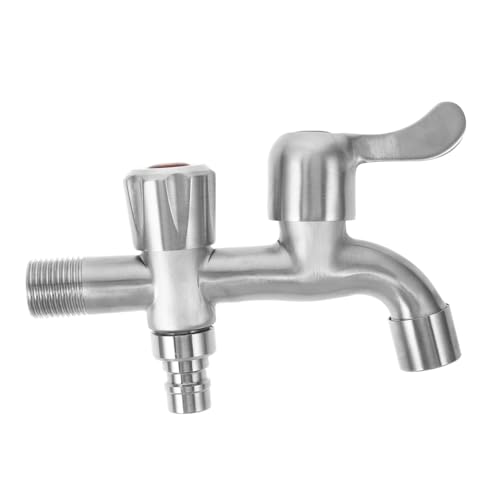 TOGEVAL Wasserhahn mit Dualauslass Frostsicherer Außenbereich Wasserhahn für Garten Waschmaschine Küche Multifunktionale Armatur für Verschiedene Anwendungen TOGEVAL Wasserhahn mit Dualauslass Frostsicherer Außenbereich Wasserhahn für Garten Waschmaschine Küche Multifunktionale Armatur für Verschiedene Anwendungen von TOGEVAL