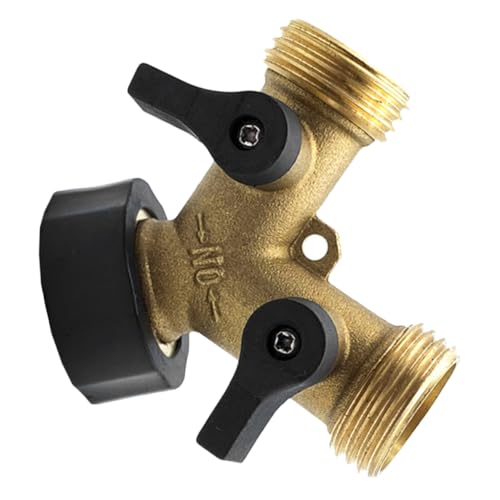 TOGEVAL Wasserhahnanschluss Garten Schlauchverteiler Y Form Dual Kugelhahn Abs Nickel Messing Wege Schlauchadapter für Flexible Bewässerung und Reinigung Robustes Verschleißfestes TOGEVAL Wasserhahnanschluss Garten Schlauchverteiler Y Form Dual Kugelhahn Abs Nickel Messing Wege Schlauchadapter für Flexible Bewässerung und Reinigung Robustes Verschleißfestes von TOGEVAL