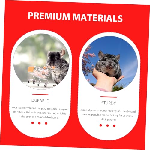 TOGEVAL Wear resistente Kaninchenhöhle aus Gemütliches Versteckzelt für Kleine Haustiere Weiches Hasenhaus mit Großem Eingang Sicherer Rückzugsort für Hamster Kaninchen und Kleintiere von TOGEVAL