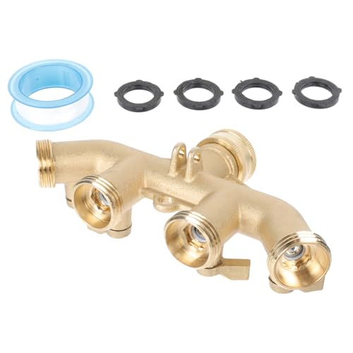 TOGEVAL Wege Gartenschlauch Verteiler aus Vollkupfer mit Kugelhahn Wasserdichter Irrigation Joint Divider für Gartenwasserhahn Fach Schlauchanschluss Adapter zur Effizienten Bewässerung TOGEVAL Wege Gartenschlauch Verteiler aus Vollkupfer mit Kugelhahn Wasserdichter Irrigation Joint Divider für Gartenwasserhahn Fach Schlauchanschluss Adapter zur Effizienten Bewässerung von TOGEVAL