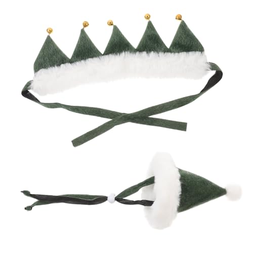 TOGEVAL Weihnachtliches Teiliges Haustier mit Grünem Weihnachtsmütze und Passendem mit Glocke Leichte für Hunde und Festliches Accessoire für Weihnachtsfeiern und Fotosessions TOGEVAL Weihnachtliches Teiliges Haustier mit Grünem Weihnachtsmütze und Passendem mit Glocke Leichte für Hunde und Festliches Accessoire für Weihnachtsfeiern und Fotosessions von TOGEVAL