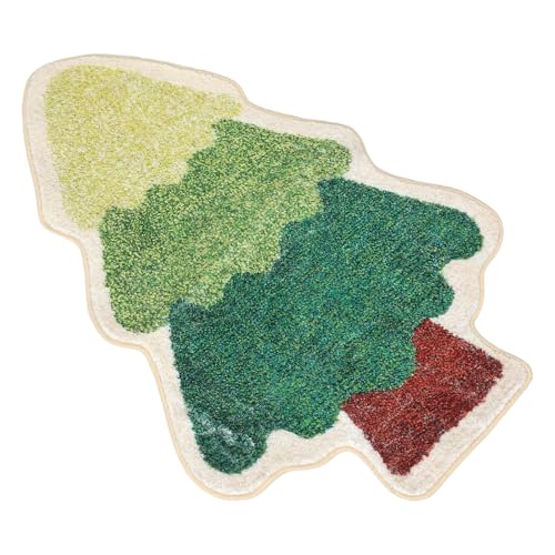 TOGEVAL Weihnachtsteppich aus Hochwertigem Kunstkaschmir Weicher Rutschfester Weihnachtsbaum-badezimmermatte Waschbarer Flauschiger Teppich für Wohnzimmer Schlafzimmer Kinderzimmer TOGEVAL Weihnachtsteppich aus Hochwertigem Kunstkaschmir Weicher Rutschfester Weihnachtsbaum-badezimmermatte Waschbarer Flauschiger Teppich für Wohnzimmer Schlafzimmer Kinderzimmer von TOGEVAL