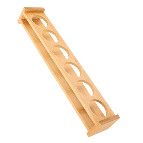 TOGEVAL Weinbecherständer Aus Holz Mit Löchern Für Weinbecher Lagerung Rack Untersetzer Für Bar Küche Esszimmer Weinkeller Organizer Display Halter von TOGEVAL