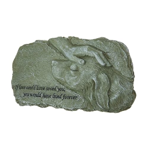 TOGEVAL Wetterfester Angel Dog Gedenkstein aus Resin für Haustiergrab Gartenfigur als Liebevolles Andenken an Verstorbene Hunde und Katzen von TOGEVAL
