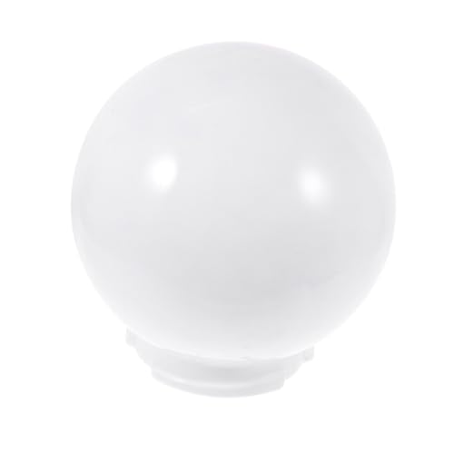 TOGEVAL Wetterfester Kunststoff Lampenschirm Kugelform Weiß Ersatz Lampenabdeckung Außenleuchte Garten Terrasse Robust und Langlebig von TOGEVAL