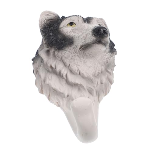 TOGEVAL Wolfkopf Wandhaken Kreativer Einzelner Haken für Mäntel Hüte und Schlüssel Rustikale Wanddekoration für Flur Wohnzimmer und Schlafzimmer Installieren und TOGEVAL Wolfkopf Wandhaken Kreativer Einzelner Haken für Mäntel Hüte und Schlüssel Rustikale Wanddekoration für Flur Wohnzimmer und Schlafzimmer Installieren und von TOGEVAL