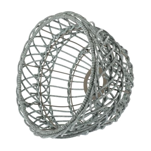 TOGEVAL Woven Lampenschirm aus Robustem PP und Metall Kleiner Runder Lampenschirm für Pendelleuchte Nachhaltiger und Vielseitiger Boho Stil für Küche Esszimmer Wohnzimmer Ländliche und von TOGEVAL
